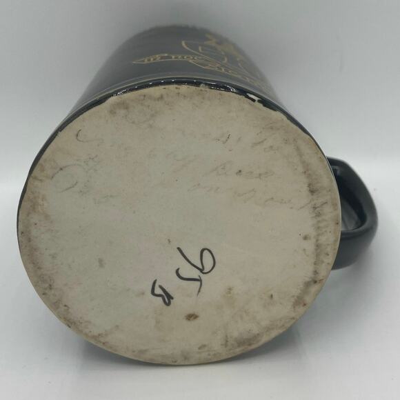 Vintage Cornell Fall Weekend 1955 university mug black and gold - Picture 5 of 6